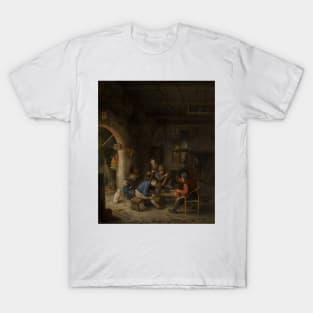 Peasants at an Inn by Adriaen van Ostade T-Shirt